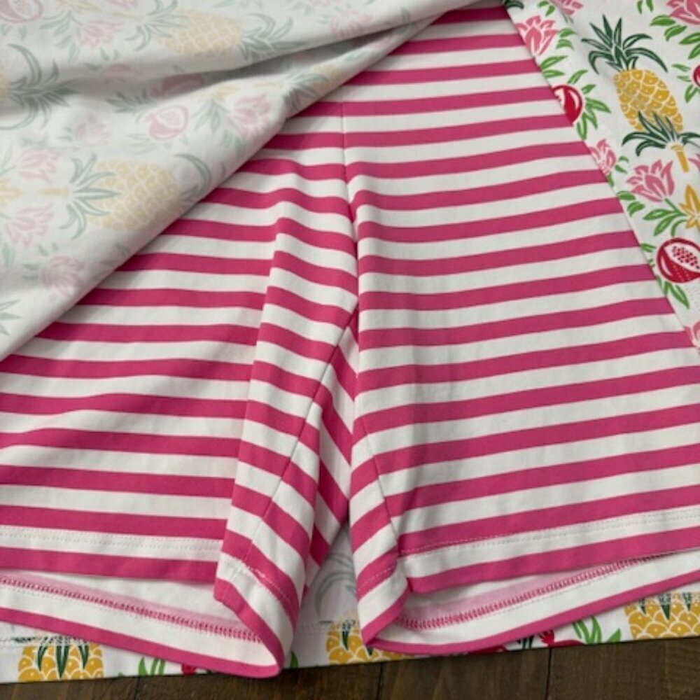 J. McLaughlin Wavesong Skort Pineapple Striped Catalina Split Hem Size M - Picture 5 of 6